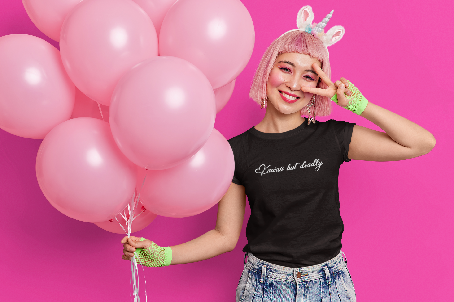 Kawaii But Deadly Graphic Tee – Cute Bunny T-Shirt for Rabbit Lovers