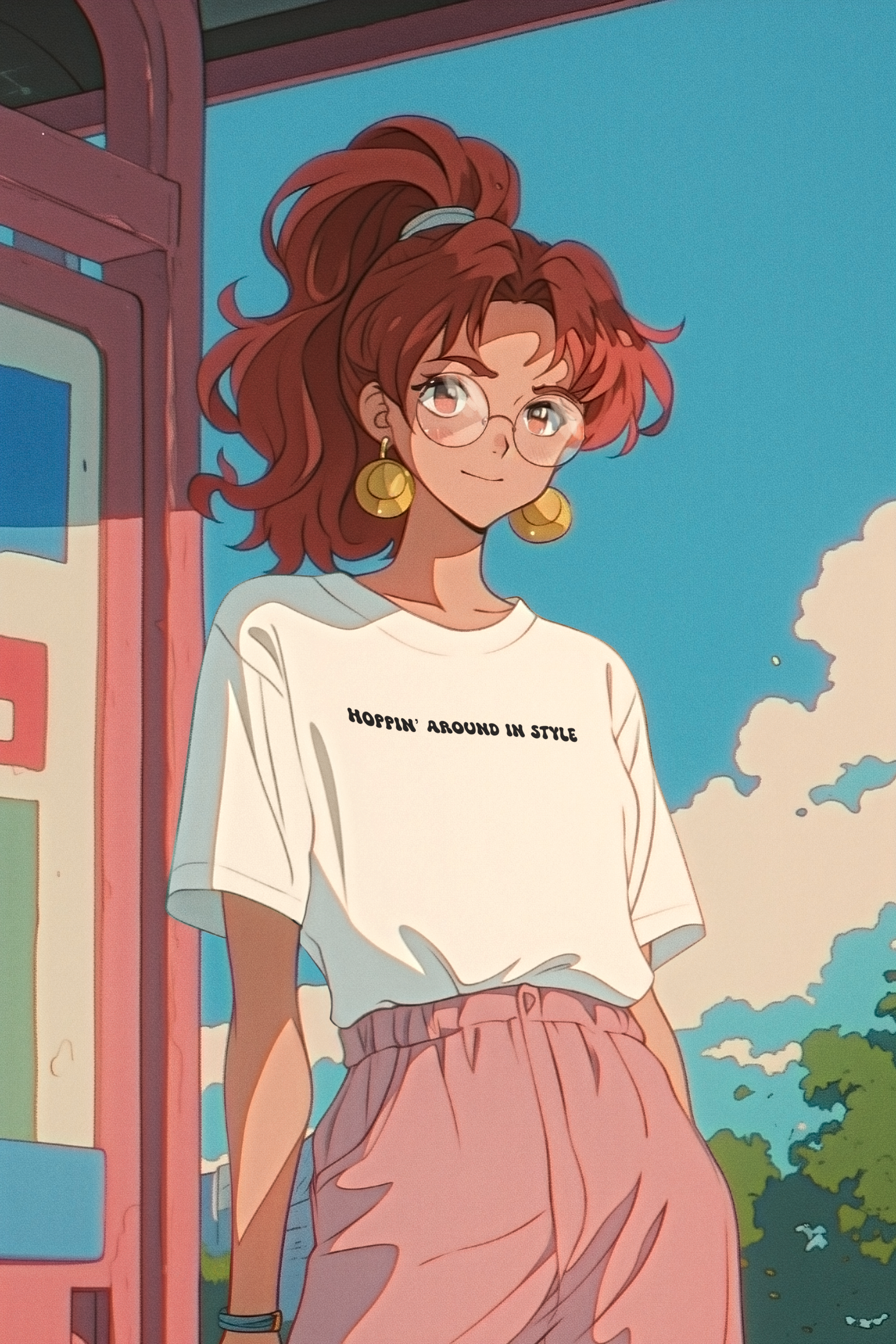 Hoppin’ in Style Graphic Tee – Cute Bunny T-Shirt for Rabbit Lovers