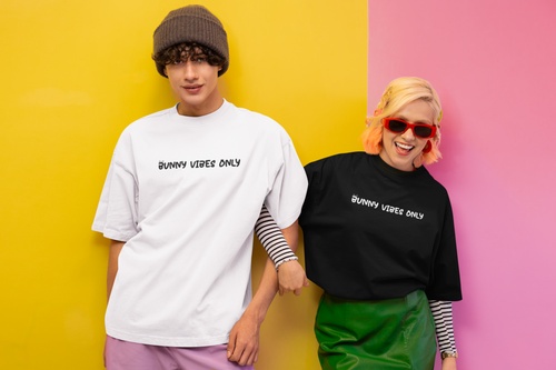 Bunny Vibes Only Graphic Tee – Cute Bunny T-Shirt for Rabbit Lovers