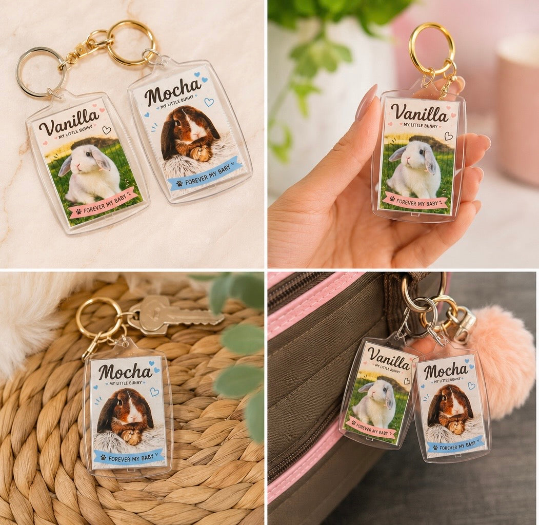 Personalized Pet Photo Keychain