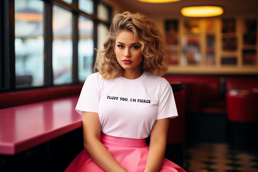 Fluff You, I’m Fierce Graphic Tee – Cute Bunny T-Shirt for Rabbit Lovers