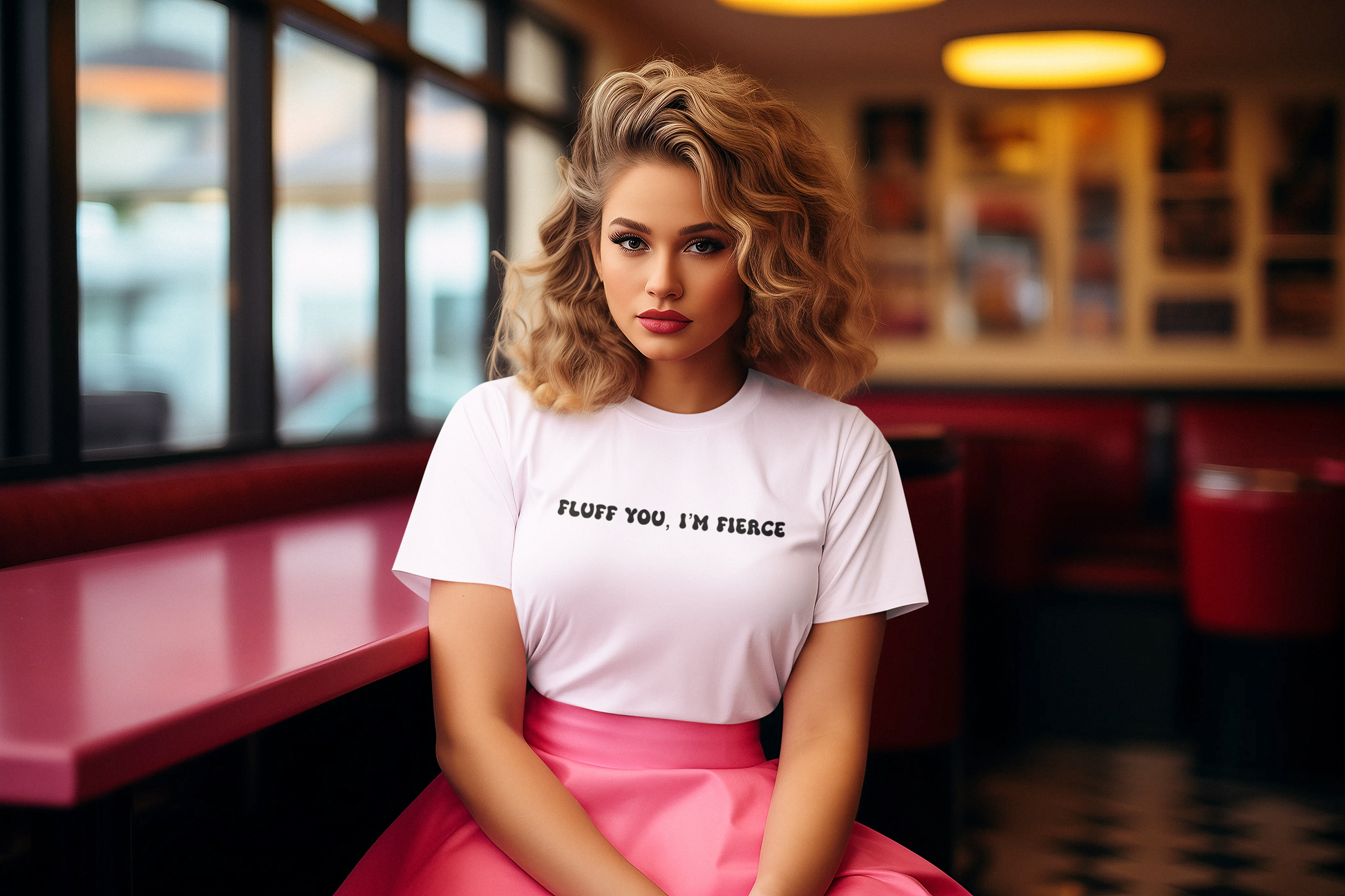 Fluff You, I’m Fierce Graphic Tee – Cute Bunny T-Shirt for Rabbit Lovers