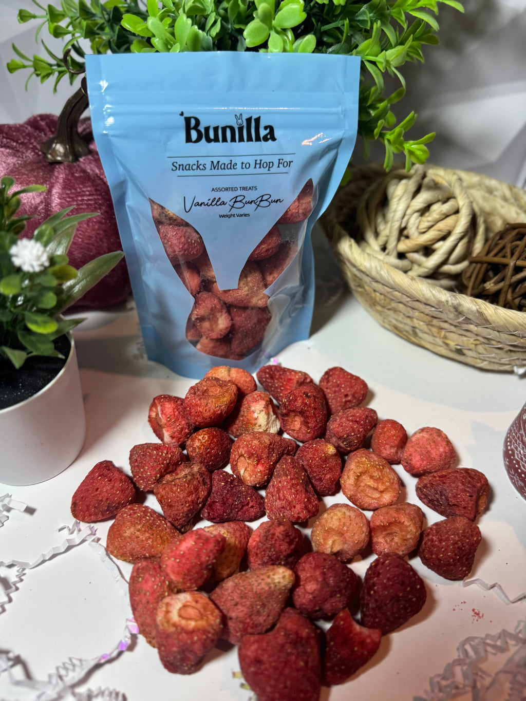 Dried Strawberry Bites